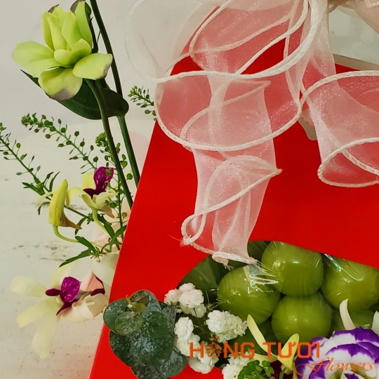 Giỏ hoa trái cây 02